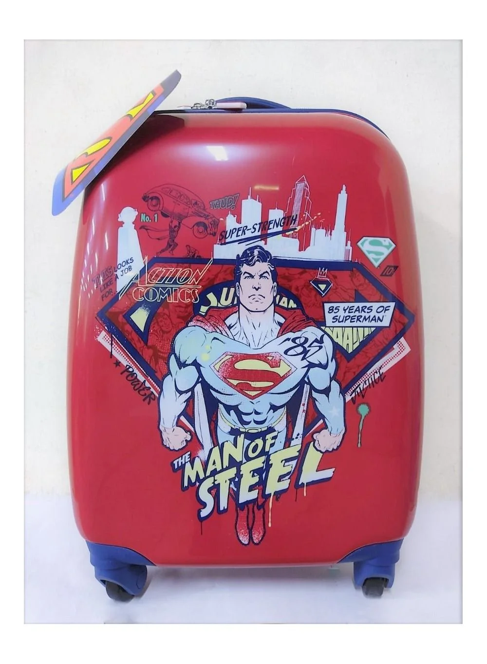 Premium Kids Travel Luggage with Reusable Character Stickers (18 inch) 8g1p1