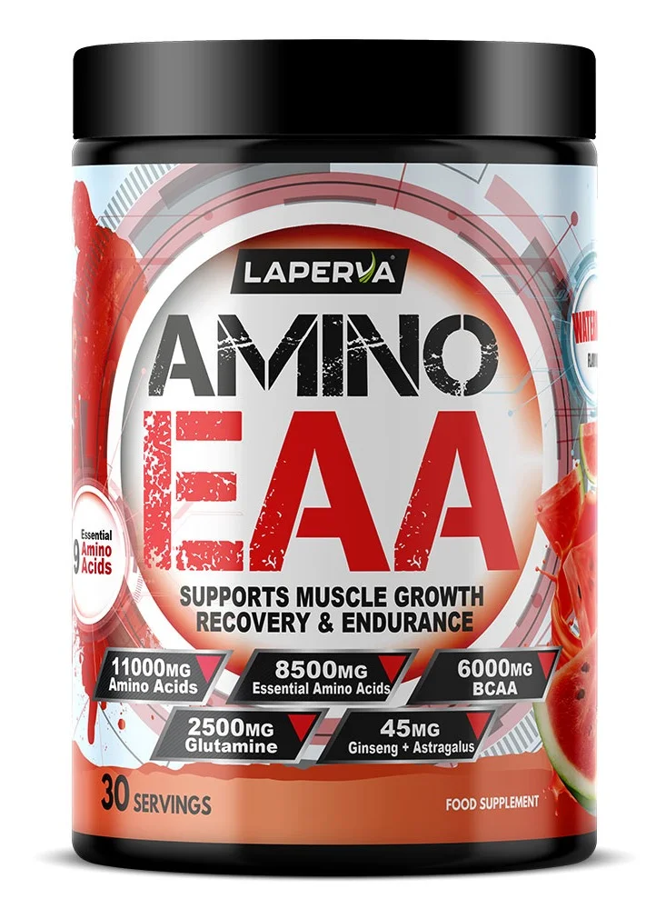 Laperva Amino EAA Supplement Powder with 6000 mg BCAA (Watermelon, 390 g) fuqja