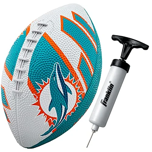 Premium Youth Football Team Logo Mini Rubber Ball (8.5 inch) for Kids Sports Training 1f0md
