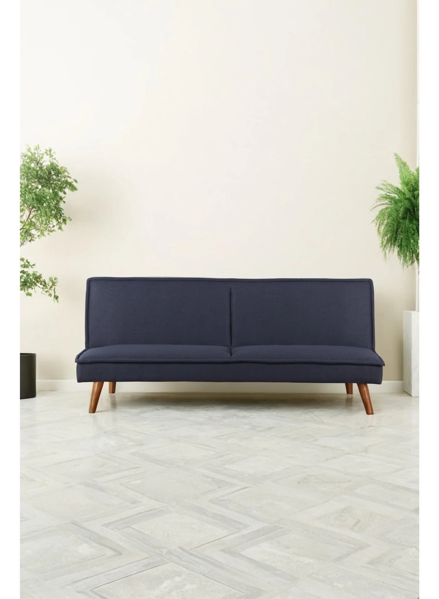Noon East Classic 3-Seater Convertible Sofa Bed with Adjustable Backrest (Dark Grey, 180 x 85 x 78 cm) jtqp3