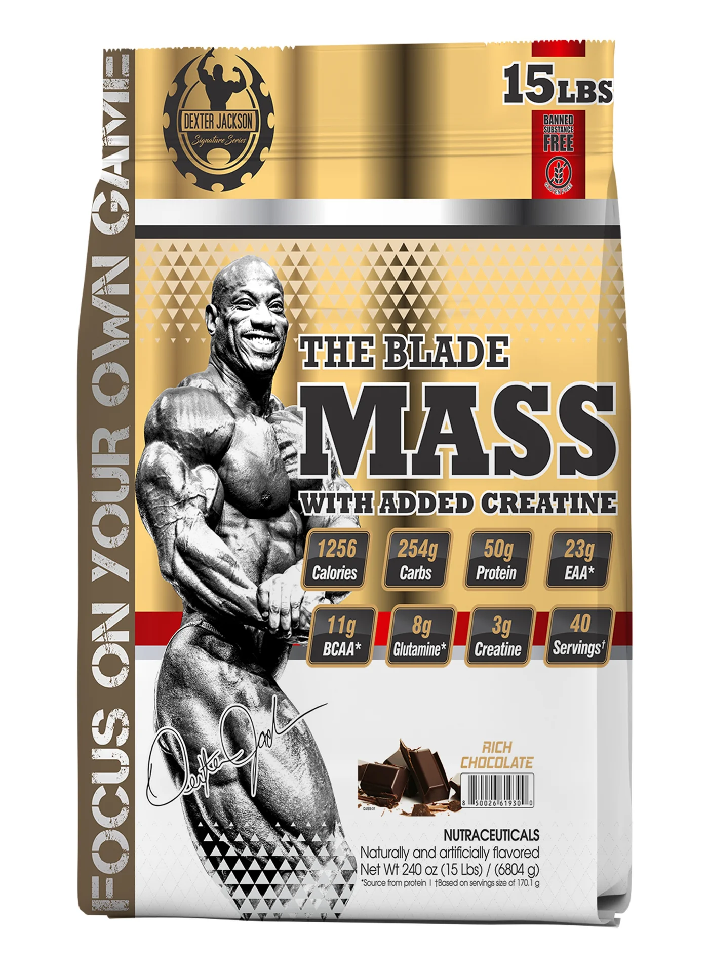 Premium Mass Gainer Protein Powder with Creatine (Rich Chocolate, 6.8 kg) glyct