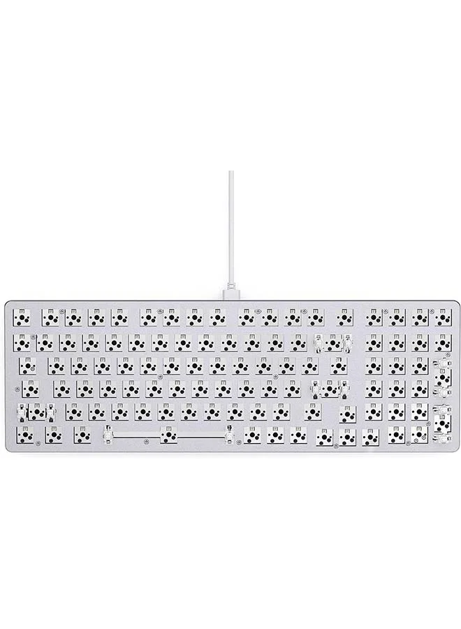 Glorious GMMK 2 Mechanical Keyboard Barebones (96% Layout) Aluminium Frame Customisable RGB (White) akjcn