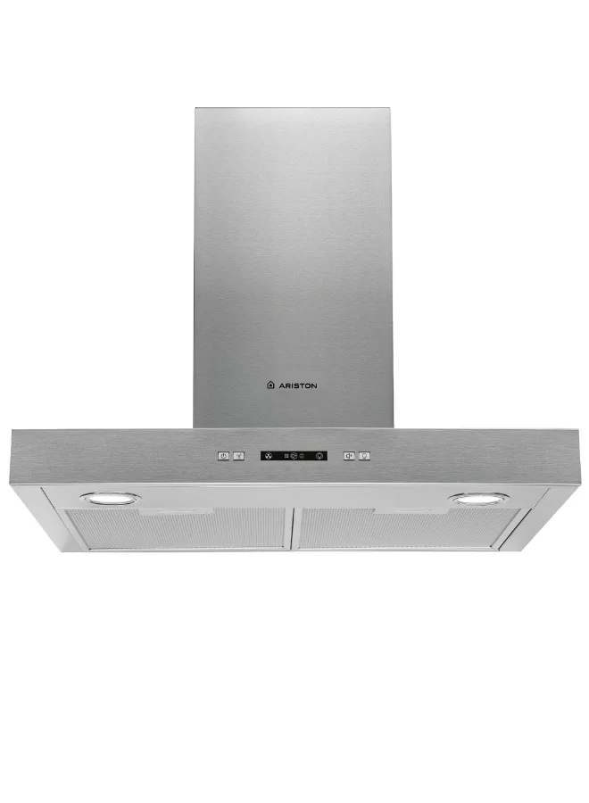 Ariston 90cm Chimney Hood Wall Mounted Telescopic Kitchen Extractor Fan (Stainless Steel, Silver, 220W) 2l4dq