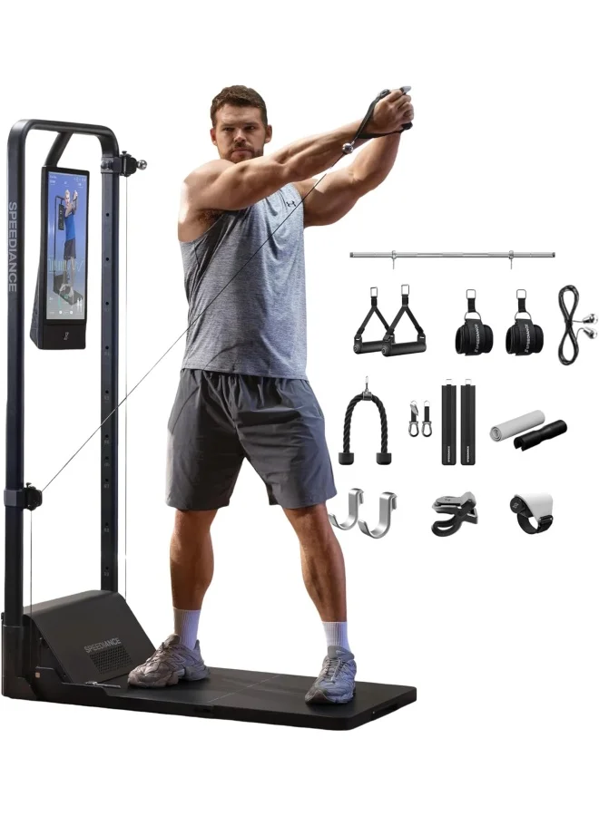 Premium Smart Home Gym AI-Powered Strength Training Station (Steel, All-in-One Fitness Equipment) m88p9