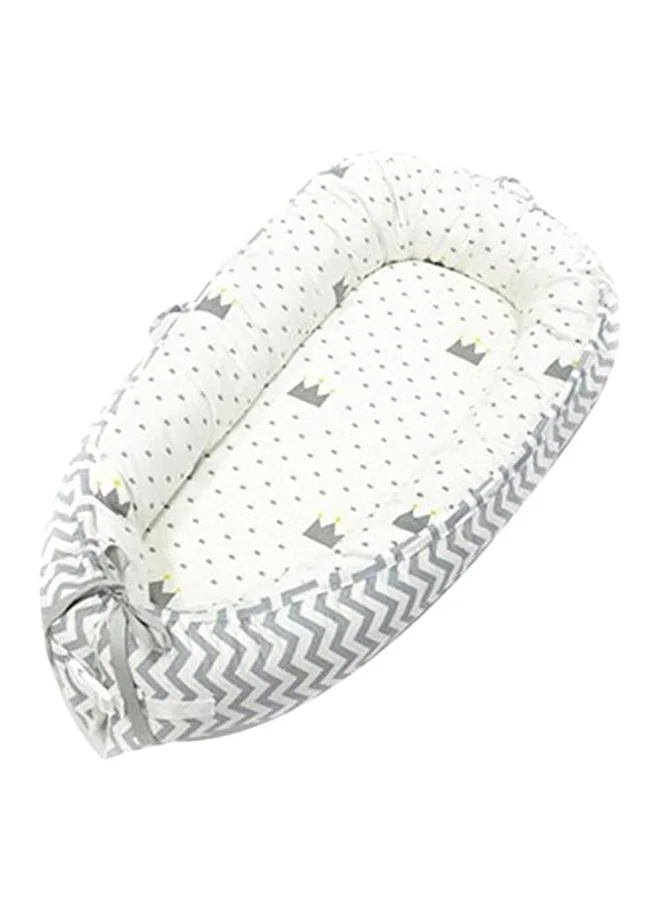 Kutis Portable Newborn Infant Cocoon Snuggle Bed Breathable Soft Nest (Grey, 85x50cm) fbf3h