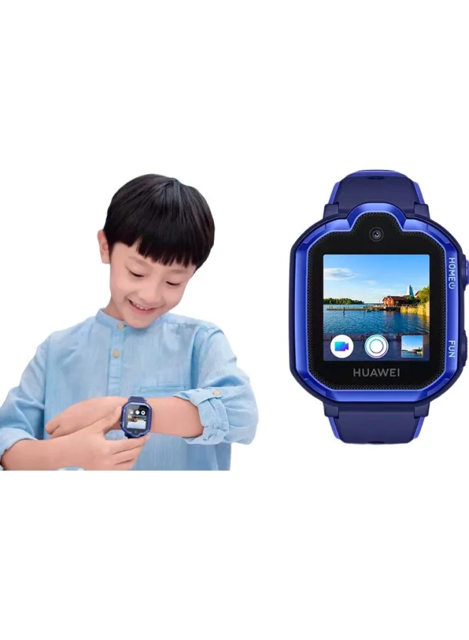 Premium 4G Smart Watch for Kids with GPS Positioning and Video Calling (Aurora Blue) htfmt