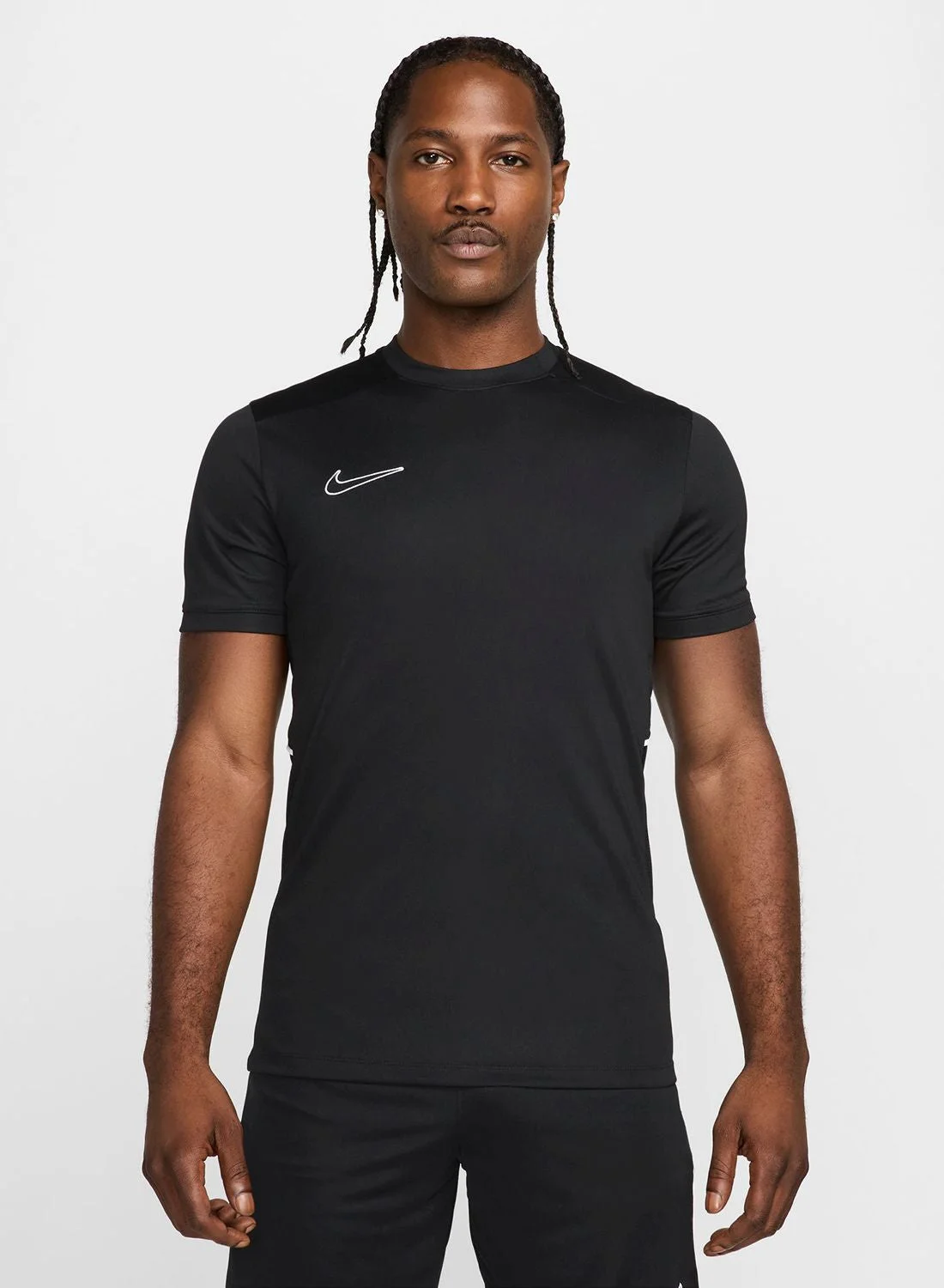Athletic Performance Short Sleeve Training Top Moisture-Wicking Sportswear for Men (Black, Large) y5sun
