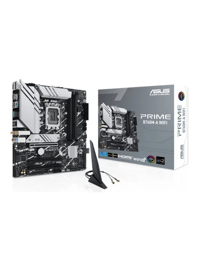 Premium B760M-A WIFI LGA1700 mATX Motherboard with DDR5 Support and Wi-Fi 6 (Black, 24.4 cm x 24.4 cm) msckc