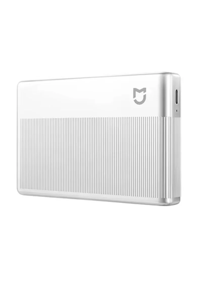 Smart Portable Pocket Photo Printer AR Printing Device (Silver, Compact Size) ndgcn