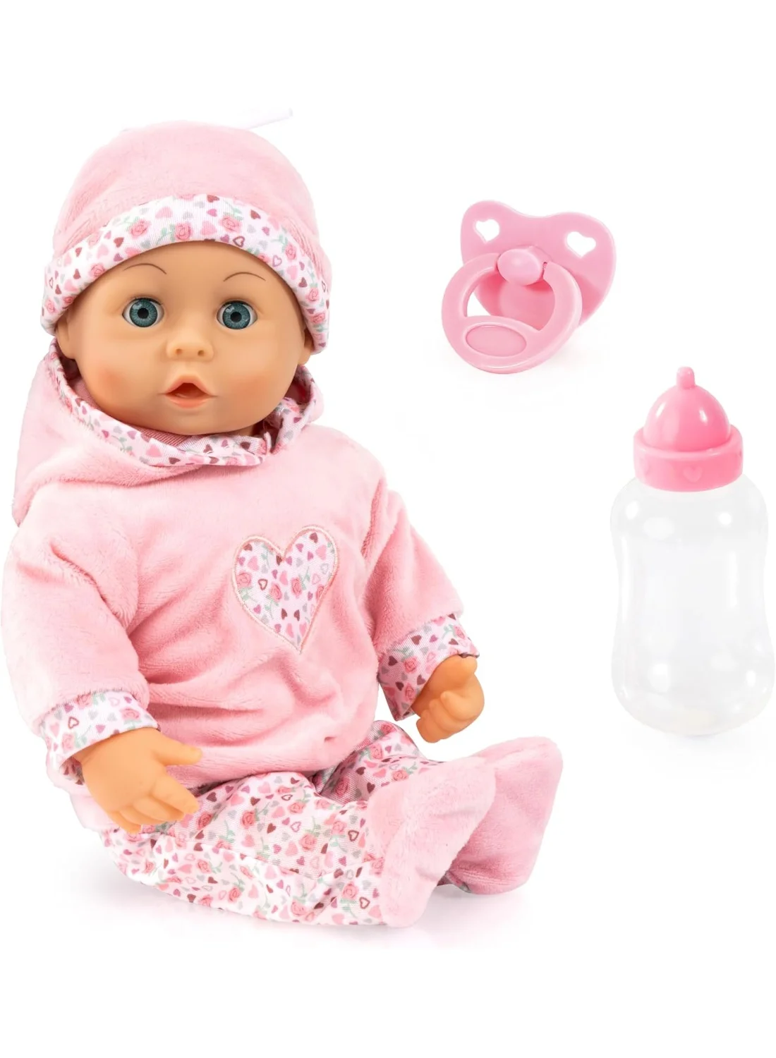 Interactive Soft Body Baby Doll with Sound Effects and Accessories (38cm) sm4kl