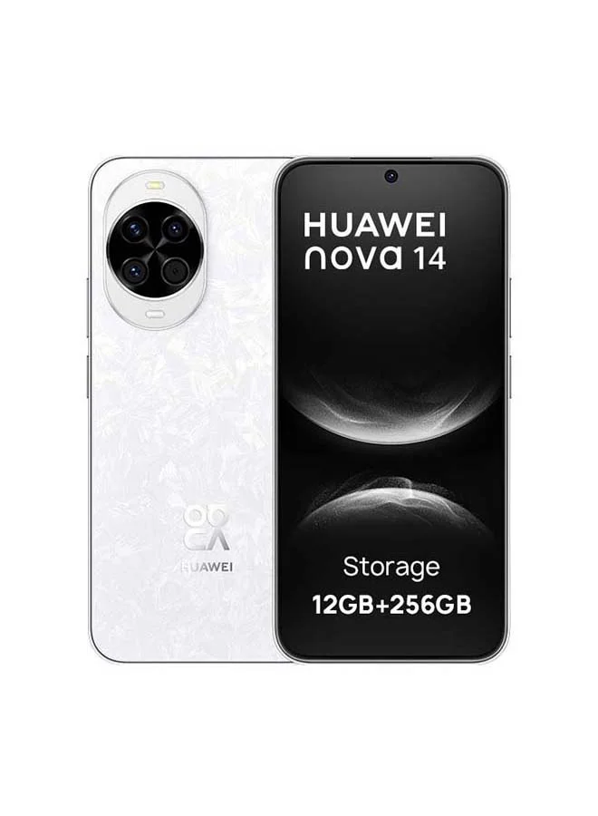 Smart Nova 14 Dual SIM Smartphone 12GB RAM 256GB Storage 100W Fast Charging (White, 6.7 inch) f8wxz