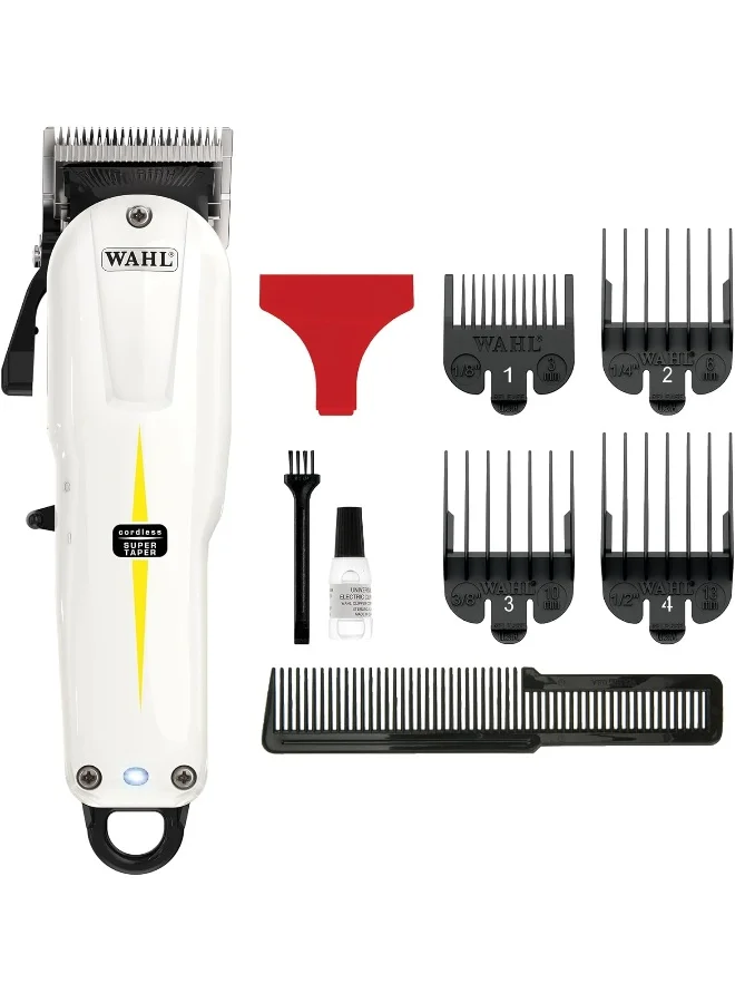 Professional Hair Clipper Cordless Grooming Tool with 4 Attachment Combs and Taper Blade (1 Unit) 585kh