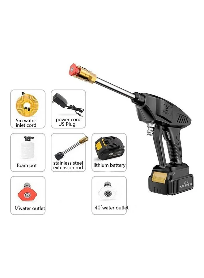 FED Wireless Car Washing Machine 160W High-Pressure Portable Power Washer (Black, 1 Unit) bl2j7