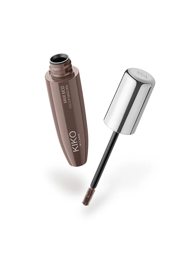 KIKO MILANO Maxi Mod Colors Mascara Long-Lasting Definition (Brown, 10 mL) e7lsb