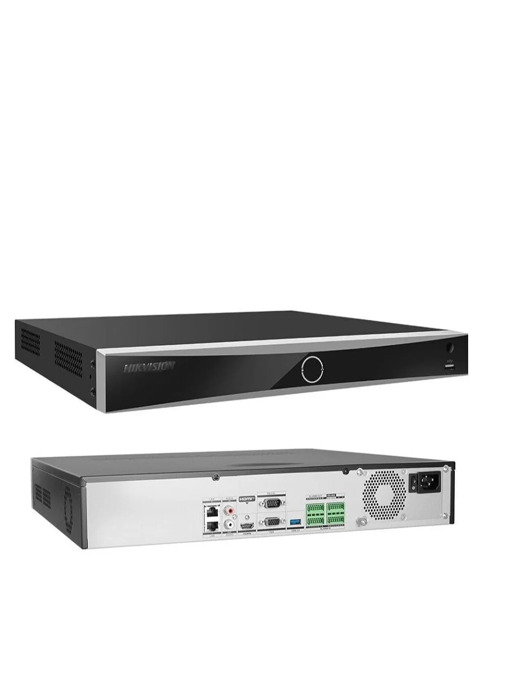 Professional 32-Channel 4K Network Video Recorder AcuSense Security System (Black, 1.5U) qajp5