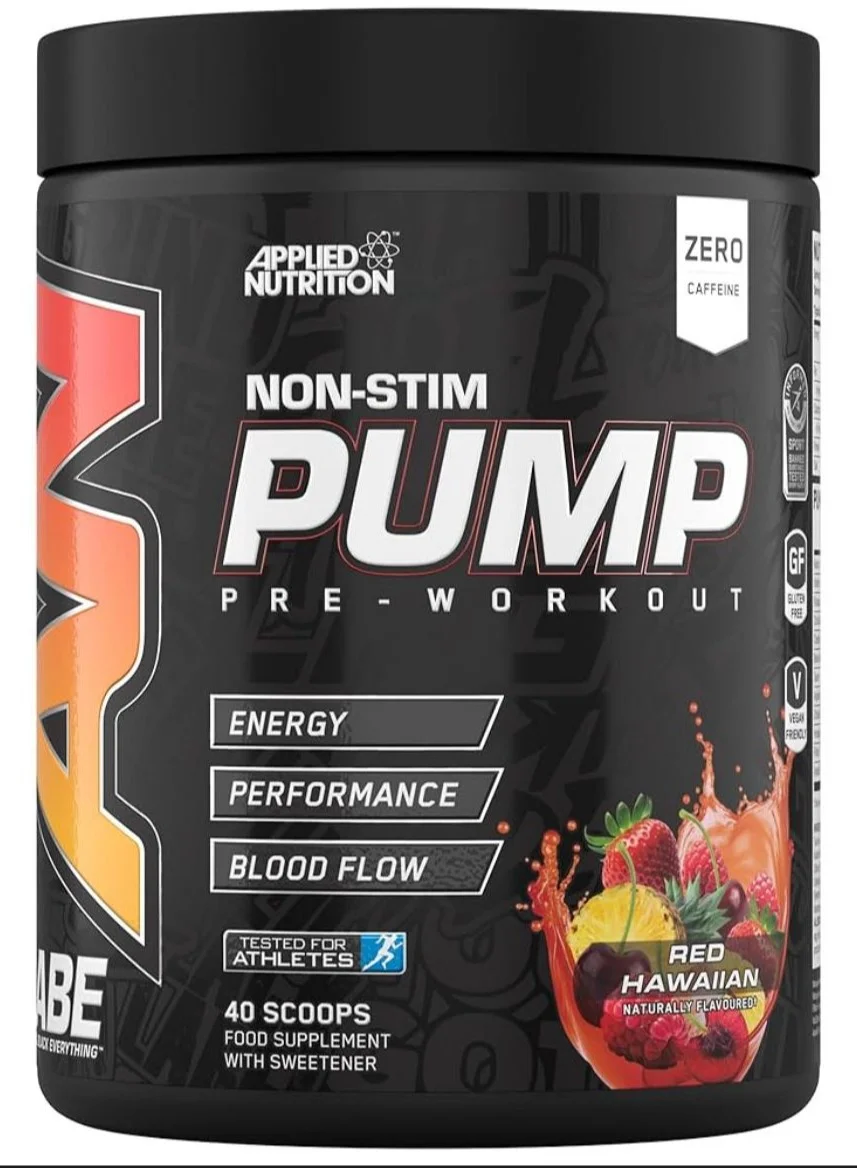 Applied Nutrition ABE Pump Pre Workout Stimulant Free Powder (Red Hawaiian, 500 g) xi622