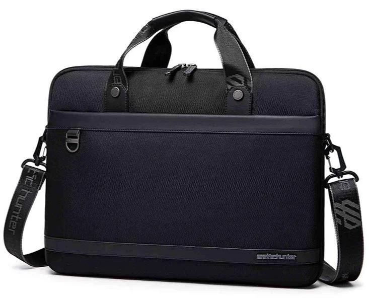 ARCTIC HUNTER Professional Laptop Briefcase Water Resistant Business Messenger Bag for Men (Black, 15.6 Inch) gi74x