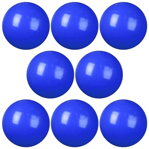 Kymqlyw Inflatable Beach Balls Set Premium PVC Pool Party Toys for Summer Outdoor Games (Blue, 12 Inch, 8 Pack) g4tip