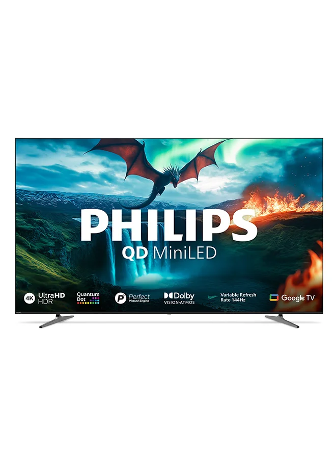 Premium 75-inch 4K QD MiniLED Smart TV (144Hz, HDMI 2.1, Dolby Vision, Black, 190 cm) vipak