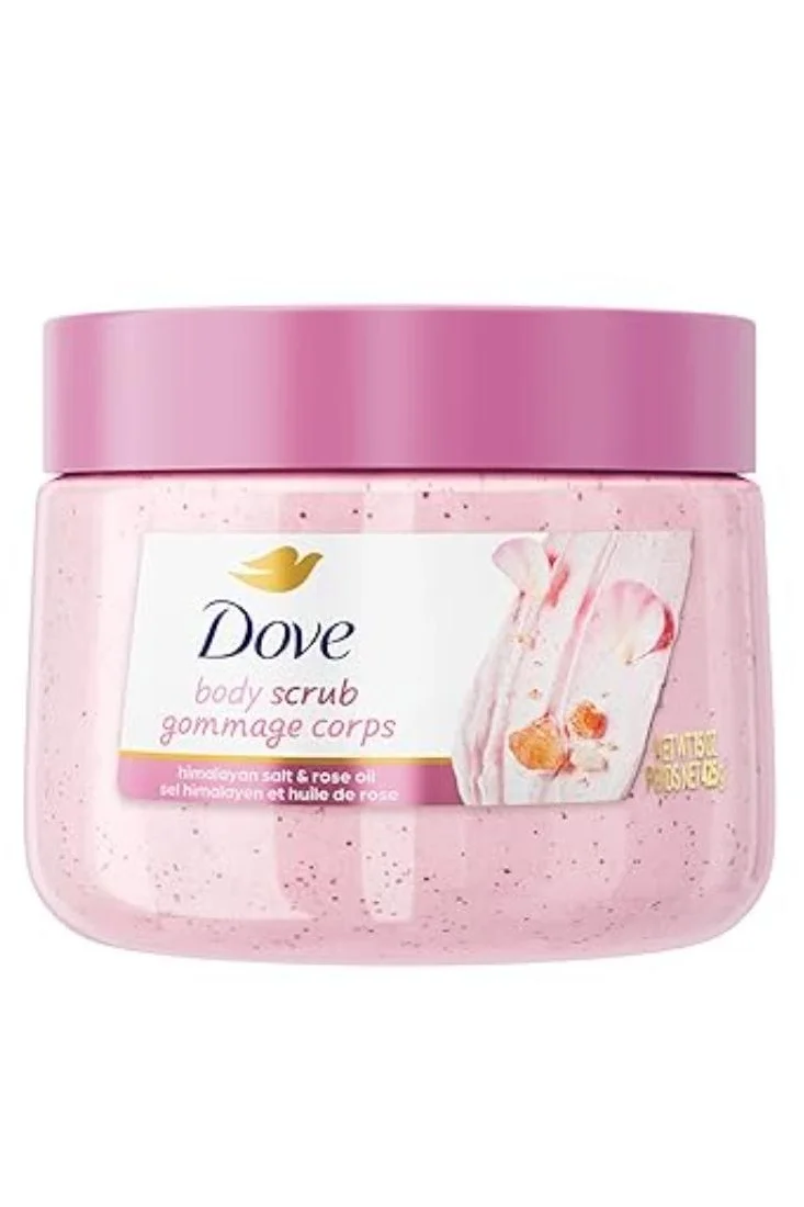 Premium Himalayan Salt & Rose Oil Body Scrub Exfoliating and Nourishing Treatment for Radiant Skin (425 g) ewb1k