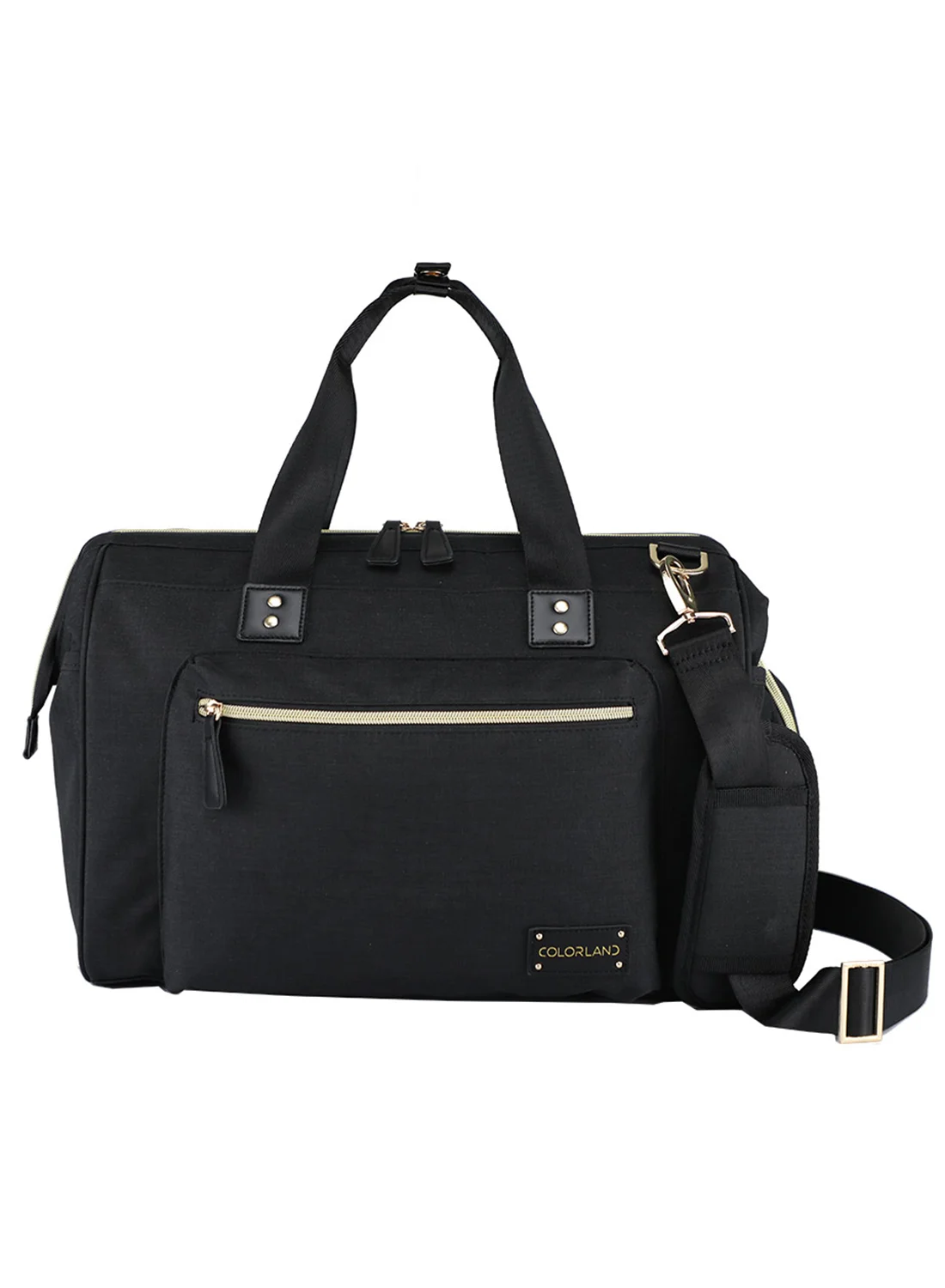 Little Story Diaper Bag Premium Multi-Functional Travel Organizer (Black, 40x30x15 cm) wls83