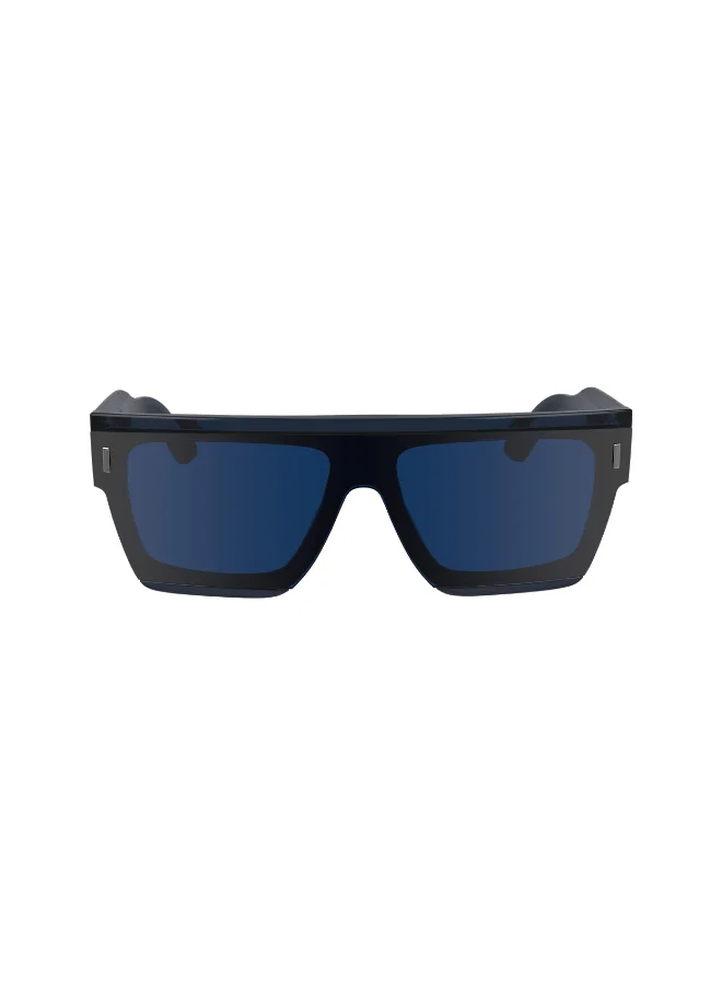 Premium Acetate Full Rim Sunglasses for Women (Blue, 55mm) fht3c