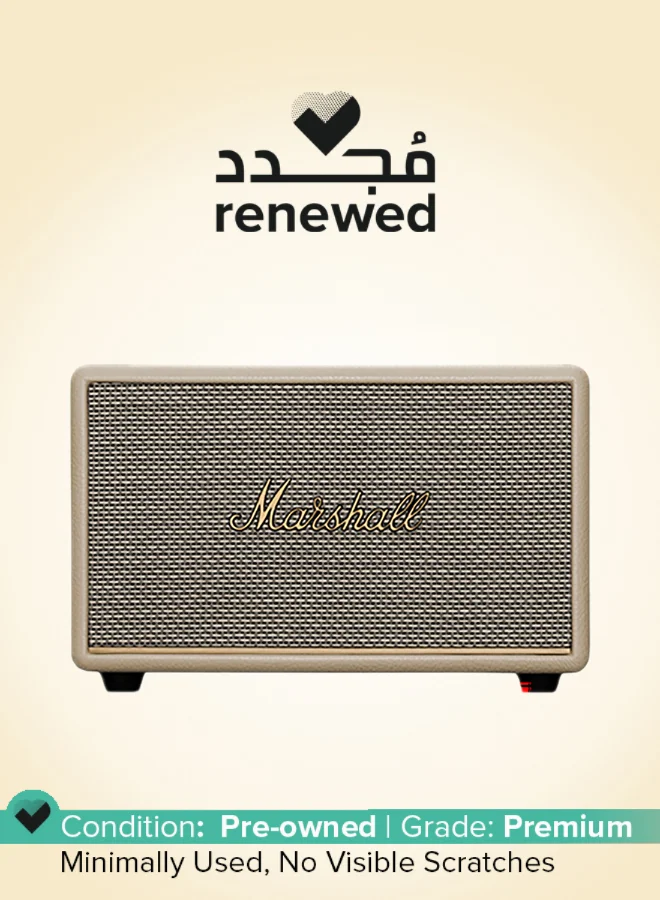 Premium Home Wireless Speaker Bluetooth 5.2 Multi-Input Audio System (Beige, 60W) n91jx