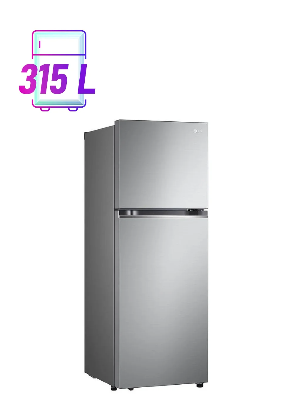 Ultra-HD Smart Inverter Top Mount Refrigerator with Door Cooling and Multi Air Flow (Platinum Silver, 315L) upag2