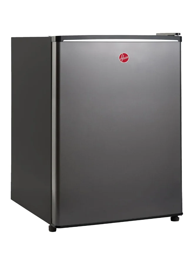 HOOVER Compact Single Door Refrigerator with Freezer Compartment, Adjustable Thermostat and Security Lock (Silver, 62L) oimak