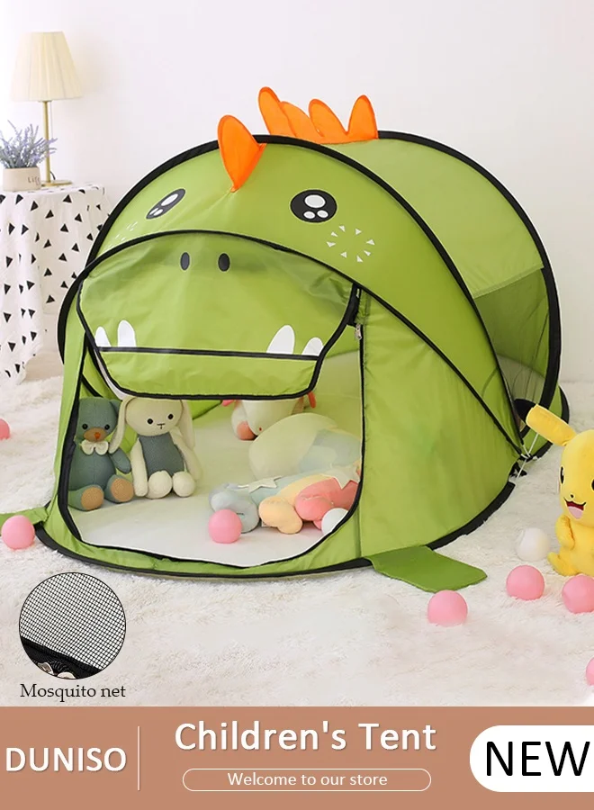 DUNISO Kids Play Tent Pop Up Playhouse for Indoor and Outdoor Fun (Dinosaur Pattern, 120 cm x 120 cm x 90 cm) gr6s6
