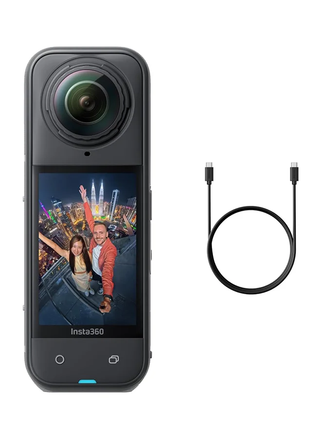 Premium 8K 360 Degree Action Camera Waterproof Rugged Design with Advanced Stabilization and Triple AI Chip (Black, 1 Unit) pkn5q