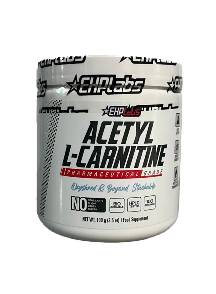 EHP Labs Acetyl L-Carnitine Powder Unflavored Premium Amino Acid Supplement (100g) tfgfe