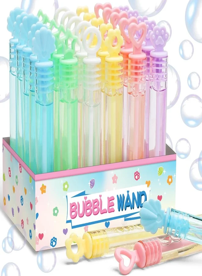 Cawiew Bubble Wand Party Favors Set, Mini Bubble Sticks for Kids Birthday and Wedding Decorations (30 Pack) 6tclk
