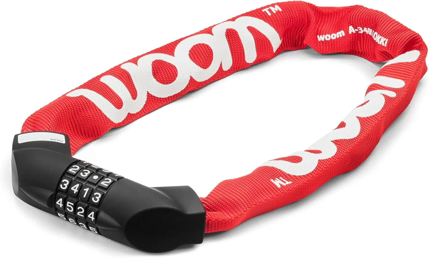Premium Flexible Bike Lock Combination Security Cable for Kids (Red, 60 cm) pr721