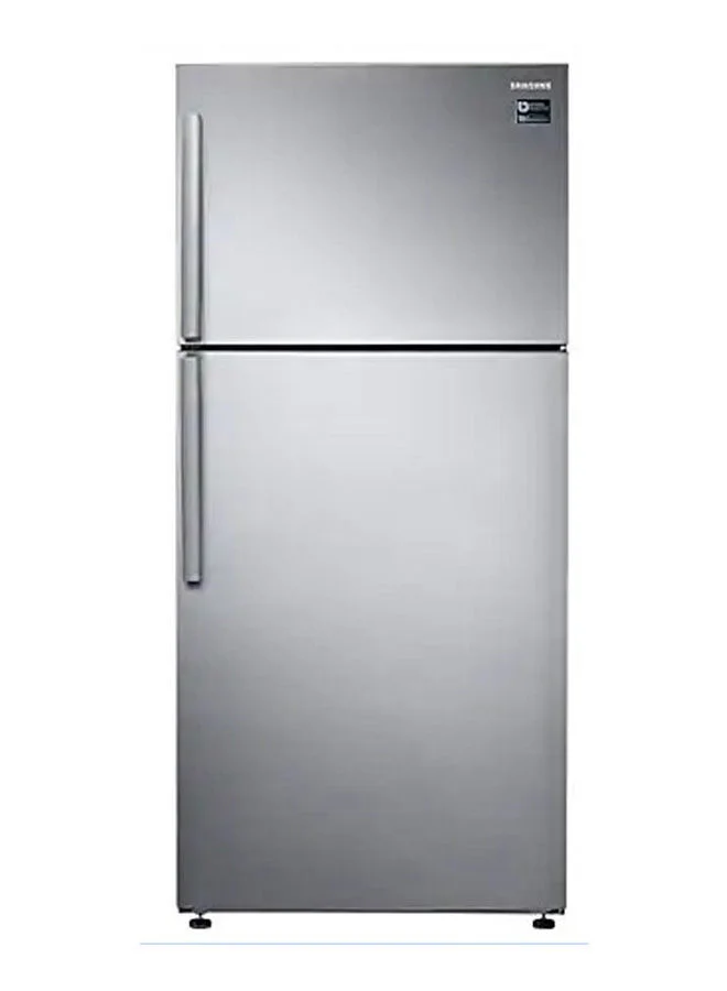 Ultra-HD Top Freezer Refrigerator with Twin Cooling System Premium Freestanding Kitchen Appliance (Silver, 500 L) v49ea