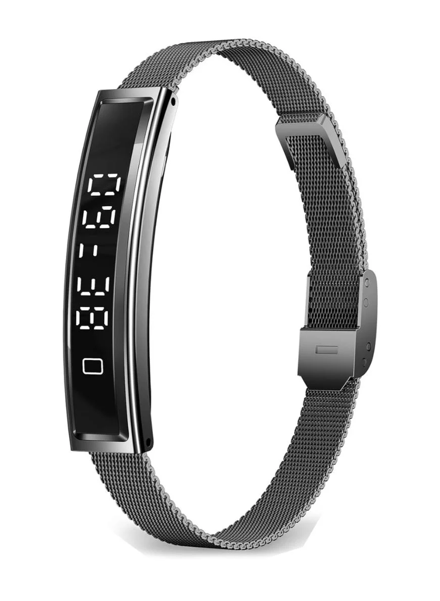 Lacoz Smart Fitness Tracker Watch with Heart Rate and Sleep Monitoring (Black, Universal) g01fi