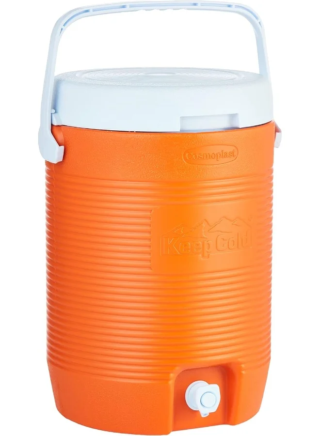Cosmoplast Insulated Water Cooler Premium Plastic Beverage Dispenser (Orange, 16L) m4b9g
