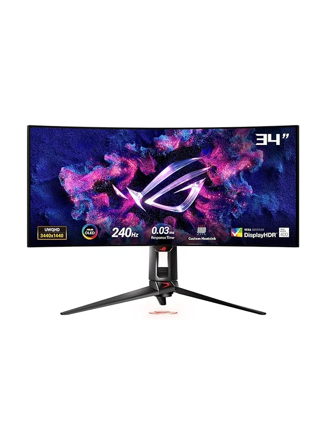 Premium 34-inch Ultrawide OLED Curved Gaming Monitor 240Hz 0.03ms Response Time (Black, 34-inch) cf771