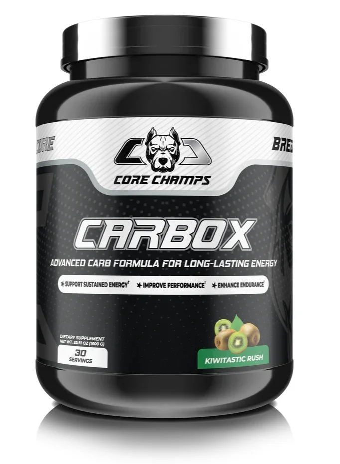 Core Champs CARBOX Advanced Carbohydrate Formula for Energy and Endurance (Kiwitastic Rush, 30 Servings) ttrmr