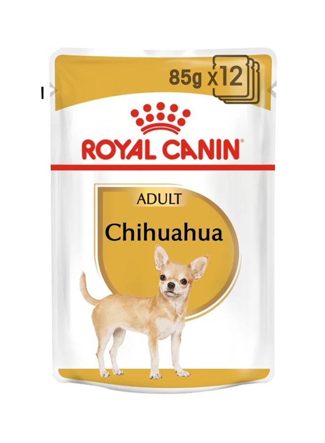 Premium Breed Specific Chihuahua Adult Wet Food Nutrition Formula (12 x 85g) 0v0ll