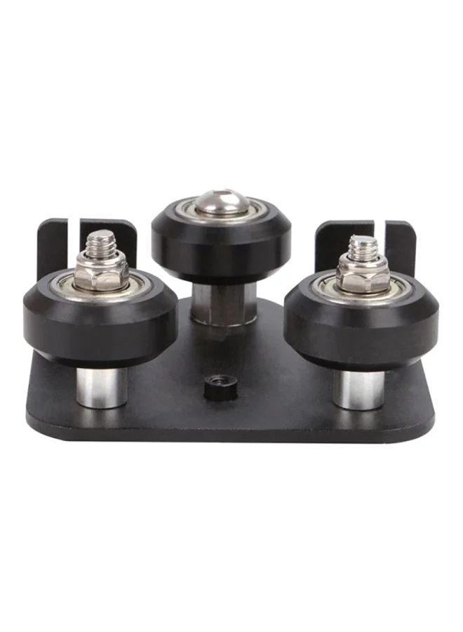 Premium Extruder Back Support Plate with Pulley Accessory (Black, 1 Piece) gel1p