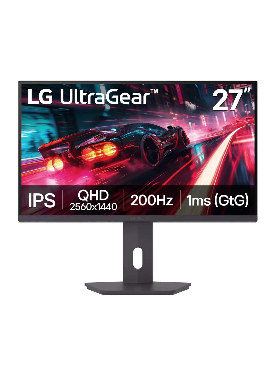 Ultra-HD 27 Inch QHD Gaming Monitor 200Hz 1ms HDR 400 Premium Display with Adjustable Stand (Black, 68.58 cm) gp4zq