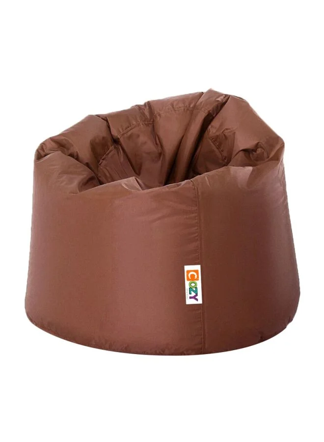 Cozy PVC Bean Bag Chair Premium Durable Seating for Living Room (Brown, 80x50cm) rqwhc