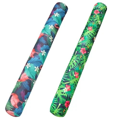 Premium Inflatable Pool Noodles with Soft Fabric Cover Heavy Duty Floating Aid for Adults (2 Pack, 150 cm) dqfmw