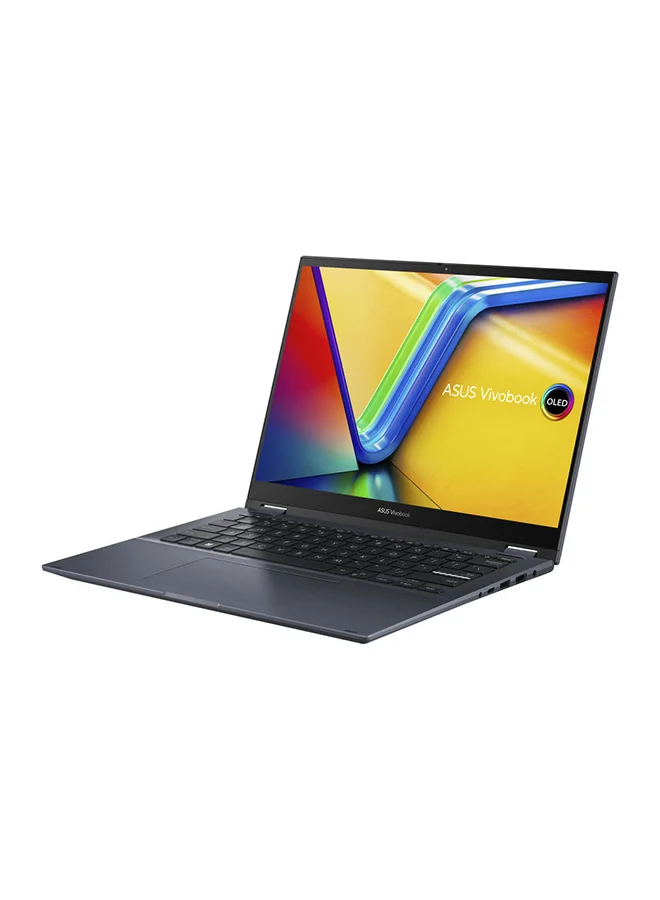 Premium 14-Inch Touchscreen Convertible Laptop, AMD Ryzen 5 Processor, 8GB RAM, 512GB SSD, Windows 11 Home, English/Arabic Keyboard (Quiet Blue) dai9c