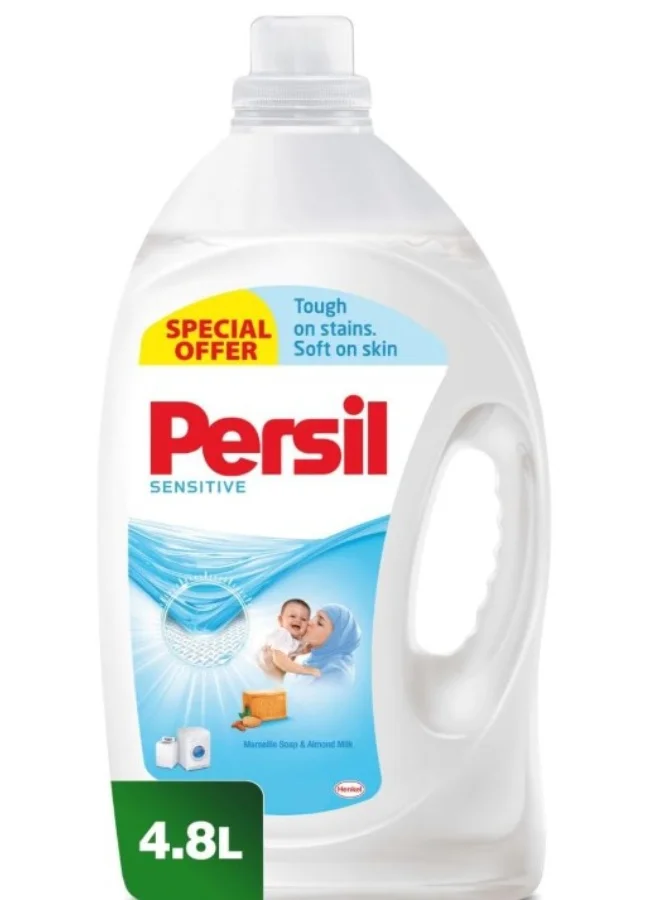 Persil Sensitive & Baby Liquid Laundry Detergent (Hypoallergenic Formula, Dermatologically Tested, 4.8 L) x4b7v