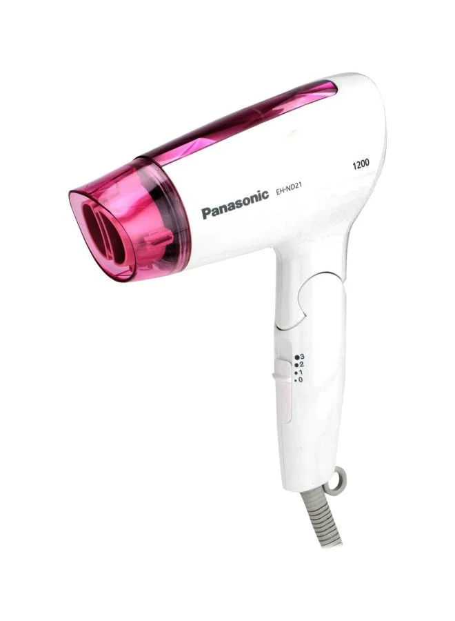 Premium Compact Hair Dryer 1200W Foldable Travel Styling Tool (Pink, 1200W) dzlzt