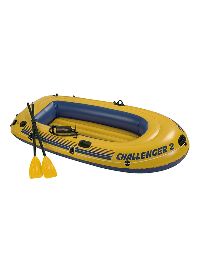 Inflatable Boat Set Premium Two-Person Raft with Oars and Pump (236 cm x 114 cm) nfew7