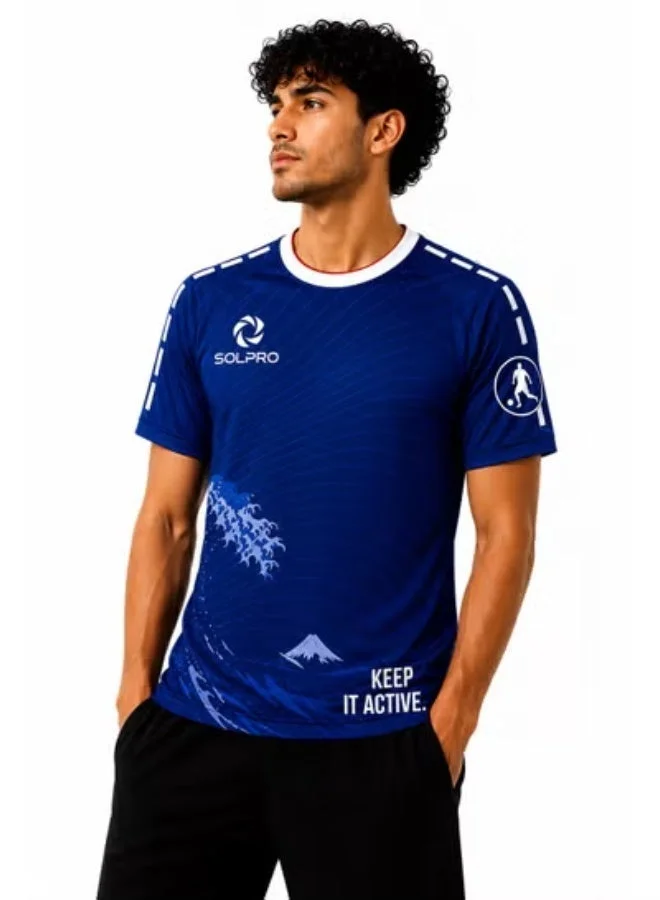 SOLPRO Japan Football Fan Jersey Premium Breathable Sports Shirt (Unisex, Large) yi62c