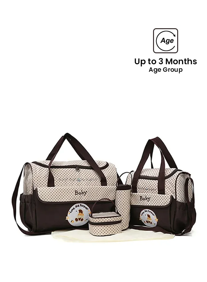 Kidle 5-Piece Diaper Bag Set Premium Lightweight Baby Organizer with Non-toxic Fabric (Large) tfiek